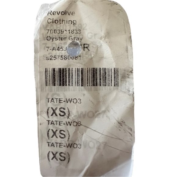 ROTATE SUNDAY Cropped Bomber Jacket in Oyster Gray NWT XS - Picture 5 of 8